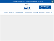Tablet Screenshot of lakechiropractic.com